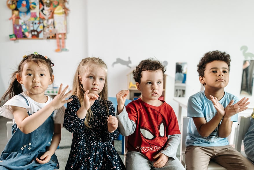 Preschoolers Learning in School